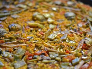 Paella de verduras