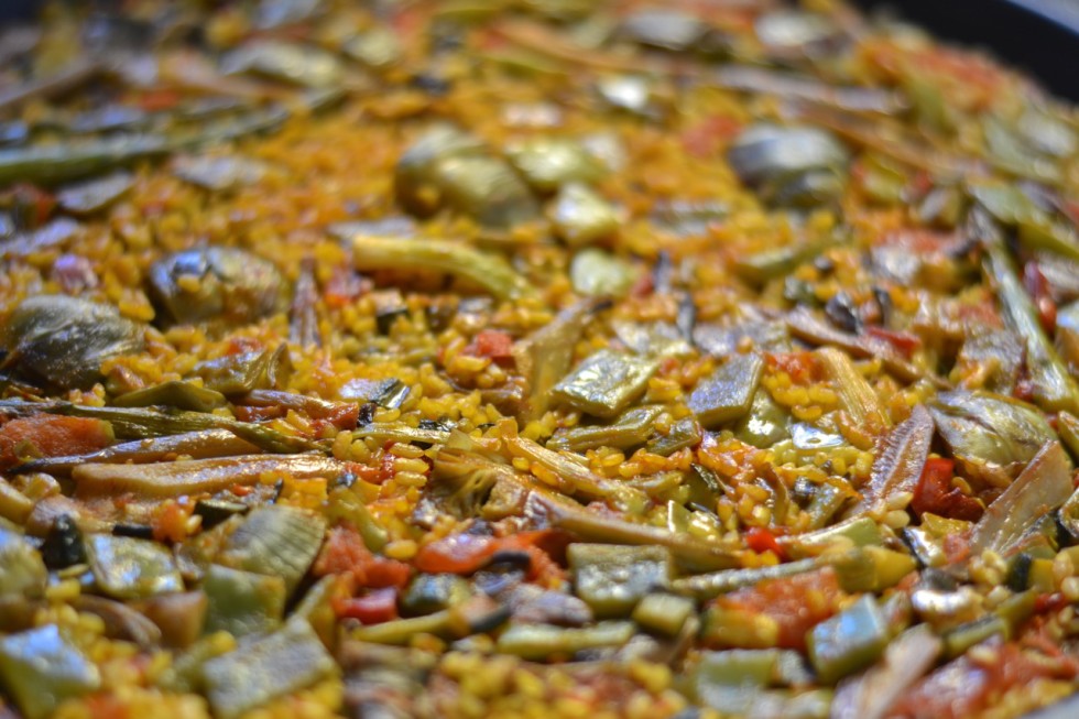 Paella de verduras