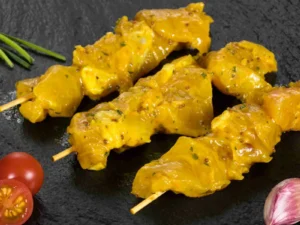 Brochetas de mostaza y miel