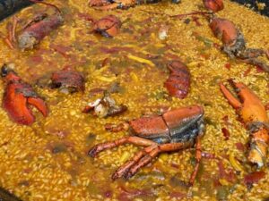 Arroz con bogavante meloso
