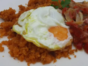 Migas con huevo