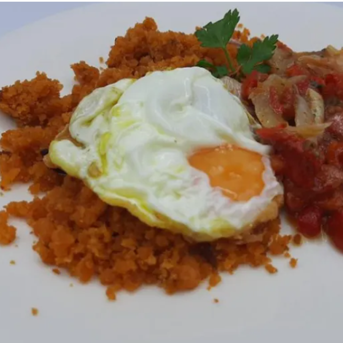 Migas con huevo