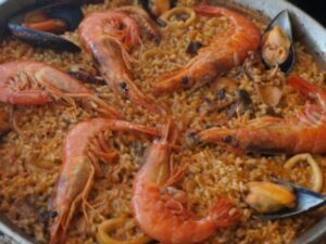Paella de marisco