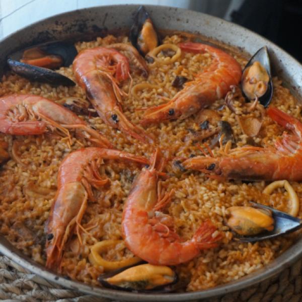 Paella de marisco